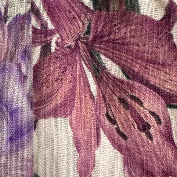 ZARA BLOGGER'S FAVE DRESS Multi-Color Viscose Linen Floral +, Med New w/out Tags - Picture 9 of 15